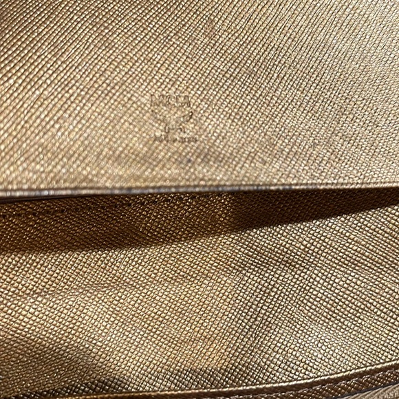 MCM EUC Metallic Bronze Visetos Coated Canvas Trifold Compact Wallet - Picture 6 of 9